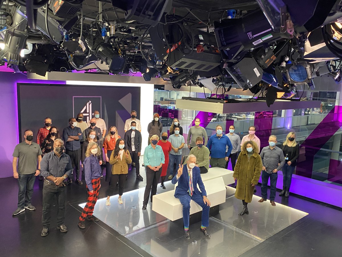 MartinCollett's tweet photo. A very emotional day here - saying goodbye to our amazing friend and colleague @jonsnowC4 I'll miss you Jon! x https://t.co/BFQE668GGn