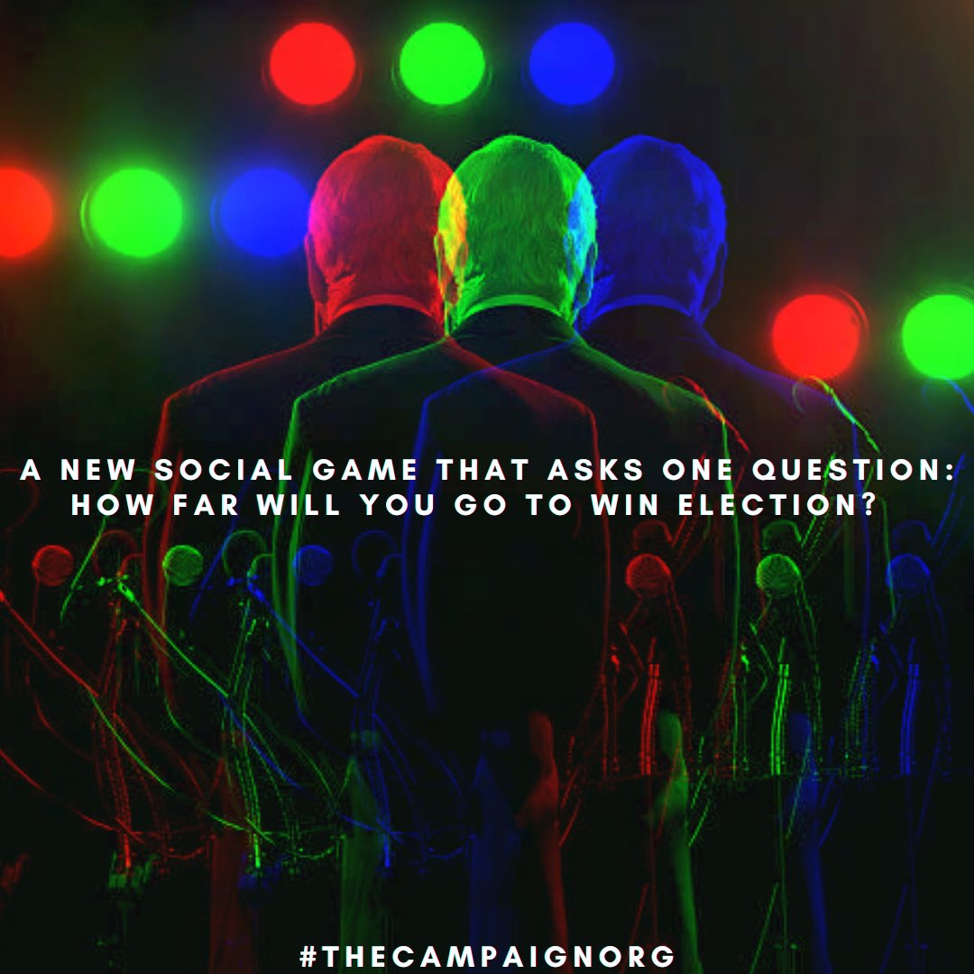 Only the most cutthroat, power-hungry candidates will survive. Apps dropping over the holidays #TheCampaignORG🏛
