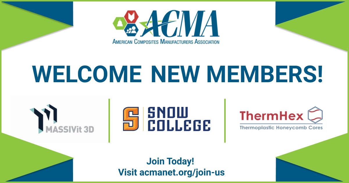 Say hello to our new members <a href="/Massivit3d/">Massivit 3D</a>, <a href="/SnowCollege/">Snow College</a> and <a href="/ThermHexWaben/">ThermHex Waben</a>!