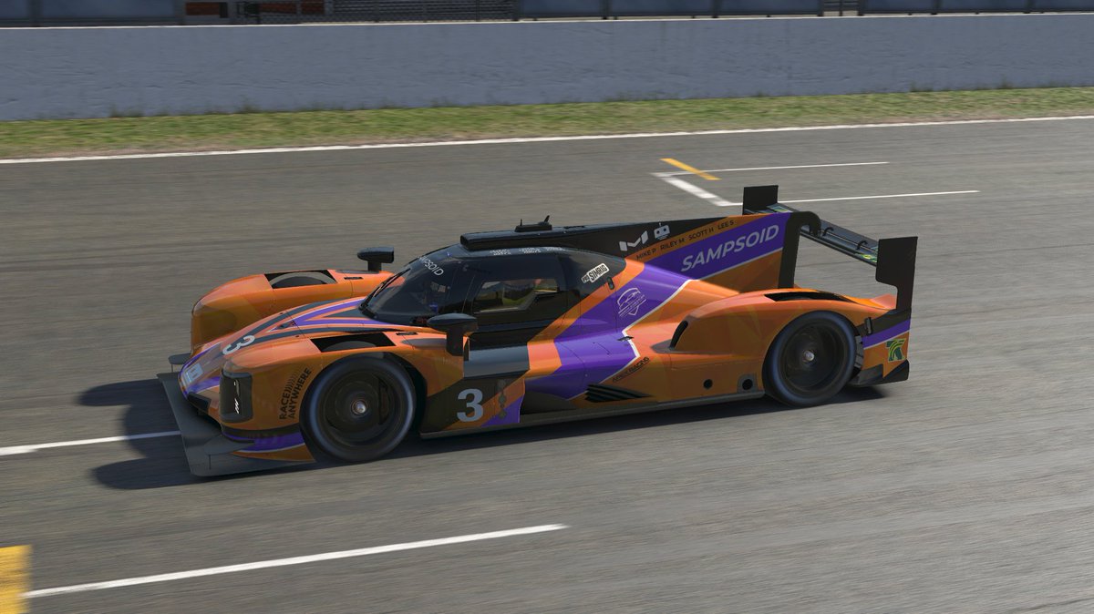 Sampsoid's tweet photo. It's time for the Prototype GP Challenge! We are racing LMP2's at Spa!
@TonyKanaan will be joining us for this race, jump in Twitch, say hi and check out my new livery ๐
https://t.co/qa8icS8jy3
#SimRacing #iRacing #PrototypeGPChallenge https://t.co/OyB9YdEnkj
