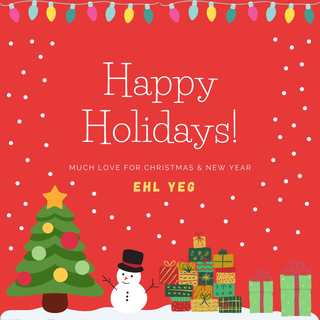 The end of the year brings no greater joy than the opportunity to express to you season’s greetings and good wishes.
May your holidays and New Year be filled with joy.
#holidays #greetings #healthcareleadership #ehlyeg