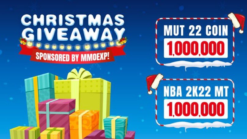 Throne_YT's tweet photo. Christmas Giveaway from my Sponsor!
1 Million M22 coins - 5 winners 200K Each
1 Million NBA2K22 MT - 5 winners 200K Each

Enter: 
Follow @MmoexpService &amp; @Throne_YT 
LIKE &amp; RT

TEN winners be announced Dec 26
(Sponsored by https://t.co/bOpoKHclSs) https://t.co/wuqqRkF21U