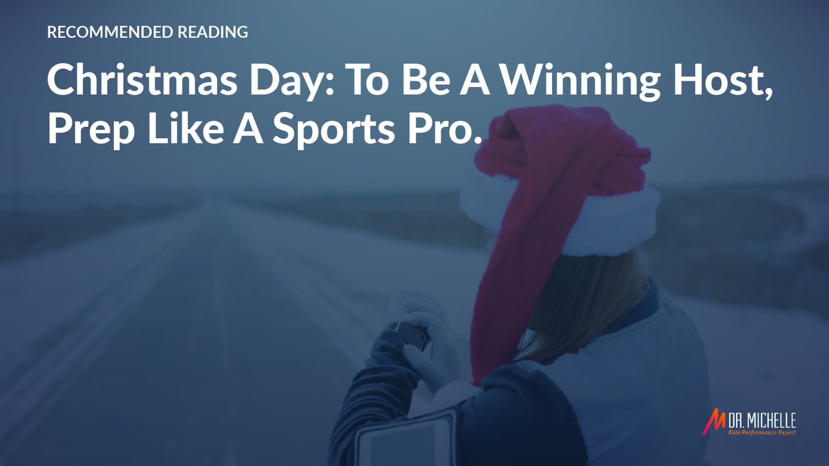 "Hosting a Christmas gathering can sometimes prove challenging, but borrowing some mental skills and strategies from the world of sport could be just the thing to help you succeed with your Christmas get together."
ow.ly/mUtS50F8xj1