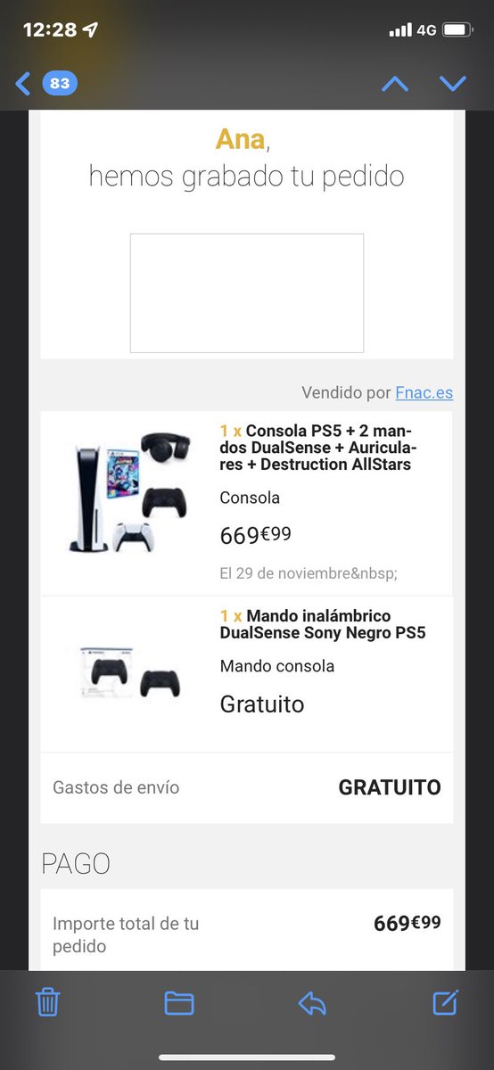 Ana_Sosa_V's tweet photo. @Fnac_ESP me quiere choricear un mando. Vamos a mi y a todxs lxs que compramos este pack. 
Ya sabéis que estamos todos en contacto y una demanda colectiva os va a costar más caro porque tenemos razón. https://t.co/uy2xDhS865