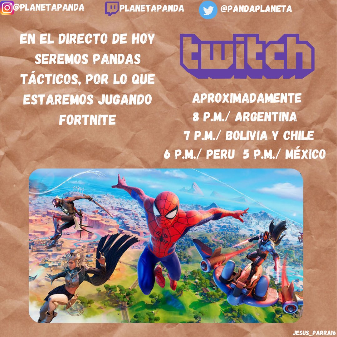 PandaPlaneta's tweet photo. Hoy directo del #fortnite vengan a jugar conmigo x3. 

https://t.co/OtdyZhP0nG https://t.co/If14B4YfH3