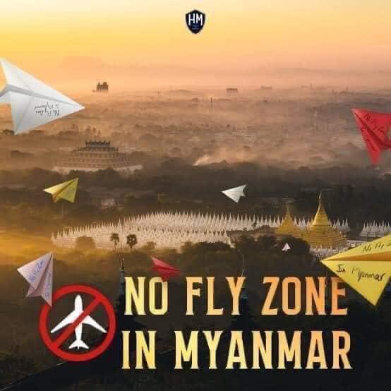 ChenSandar's tweet photo. As a Burmese citizen, I call on the United Nations, led by the United Nations Security Council, to stop international airstrikes on Burma.
#NoFlyZoneInMyanmar https://t.co/yBBUksayOb