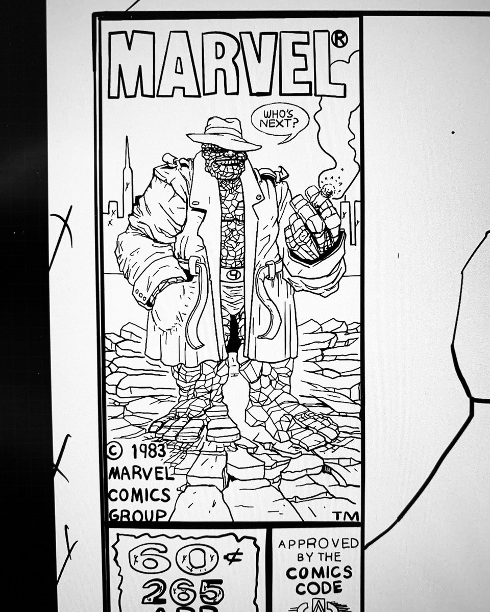 JMungielloArt's tweet photo. Corner art pencils for this #thething piece I’m working on. #comics #marvelcomics #drawing #ink #cornerart #roughpencils #art #comicartist #openforcommissions https://t.co/PKqiNX1krI
