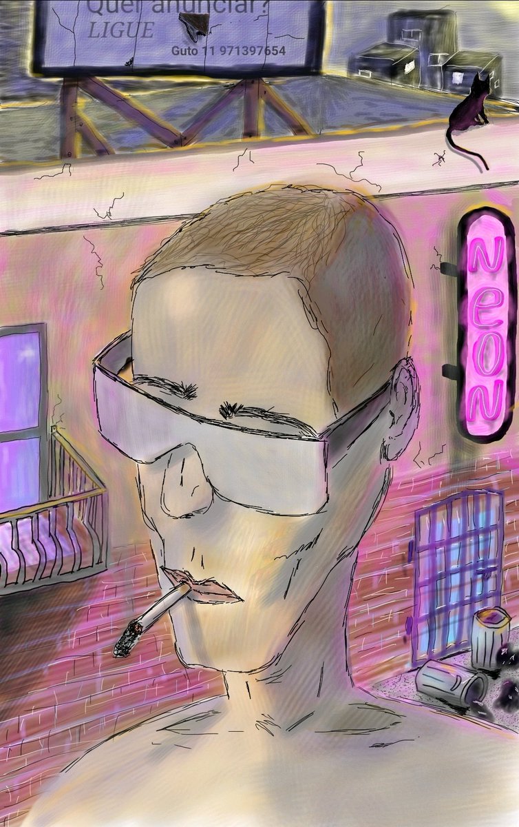 guto_piercing's tweet photo. Experimentando... do traçado em papel ao pintado no digital usando #Note20U e o #SketchBookX https://t.co/jq1rxHLqyv