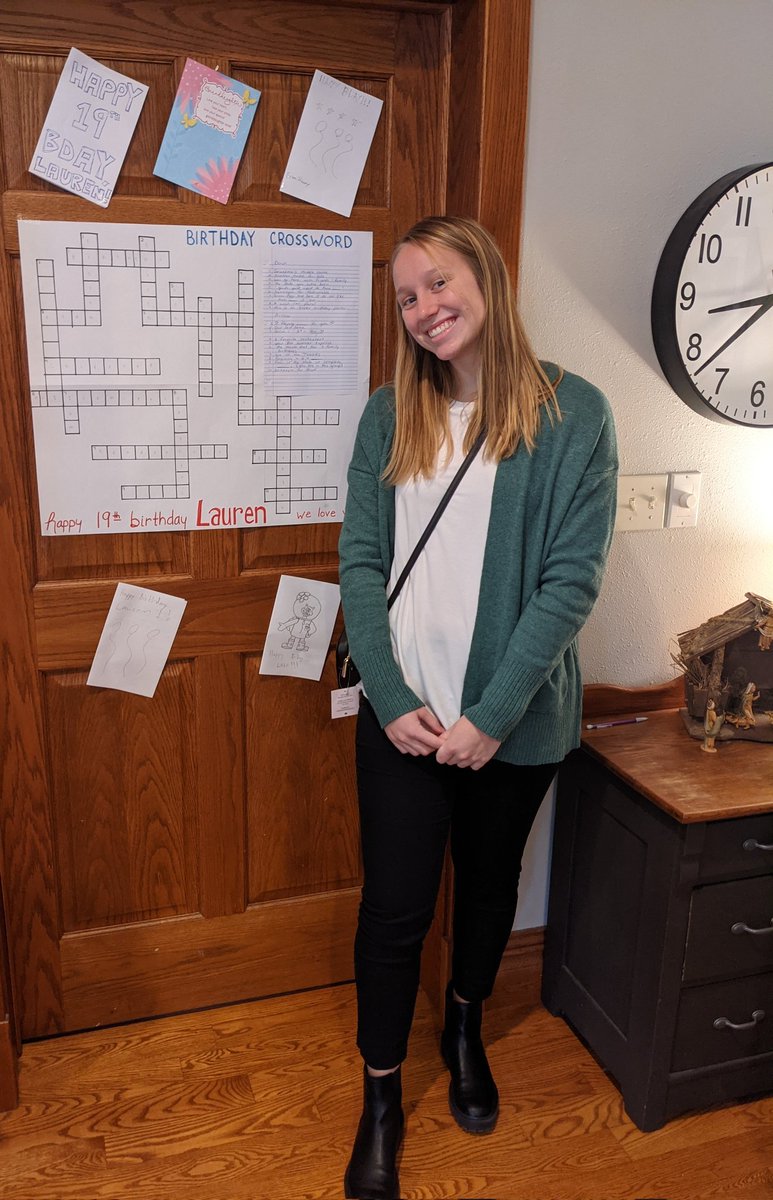David_M_Ryan's tweet photo. 19 never looked so good.  Happy Birthday to one of the most thoughtful and conscientious humans on planet 🌎, my daughter @lauren_ryan7 .  Love you to the moon 🌒 and back...well, at least to Cedar Falls @northerniowa and back.  -Dad https://t.co/s2DKq0A0ii