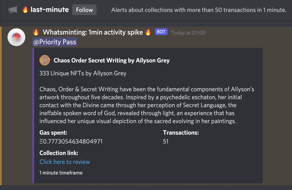 notechain_io's tweet image. You can now have free activity spike notifications in your discord server now! 

Just click &quot;Follow&quot; button at the top of our discord channel and your frens gonna make it 😉

#NFT