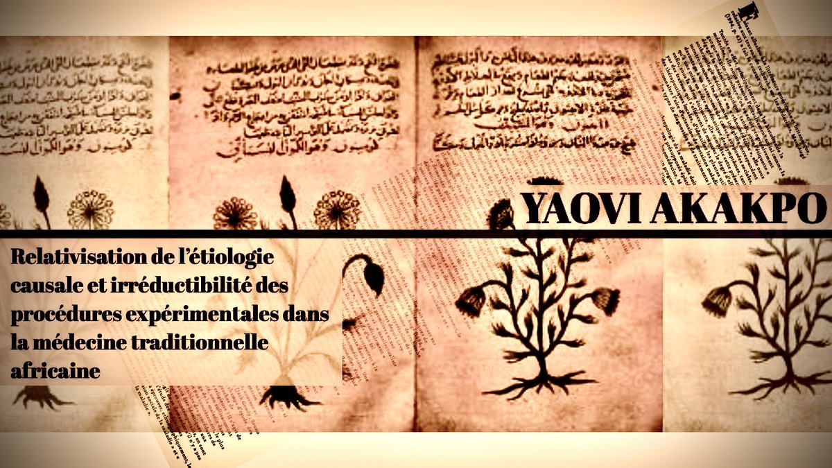 PhilosophyWD's tweet photo. July:
Relativisation de l’étiologie causale et irréductibilité des procédures expérimentales dans la médecine traditionnelle africaine
YAOVI AKAKPO
https://t.co/gpy2cLrnVi
From the special issue on contemporary sciences directed by ⁦@MMontevil⁩ https://t.co/stsN3QGCD5