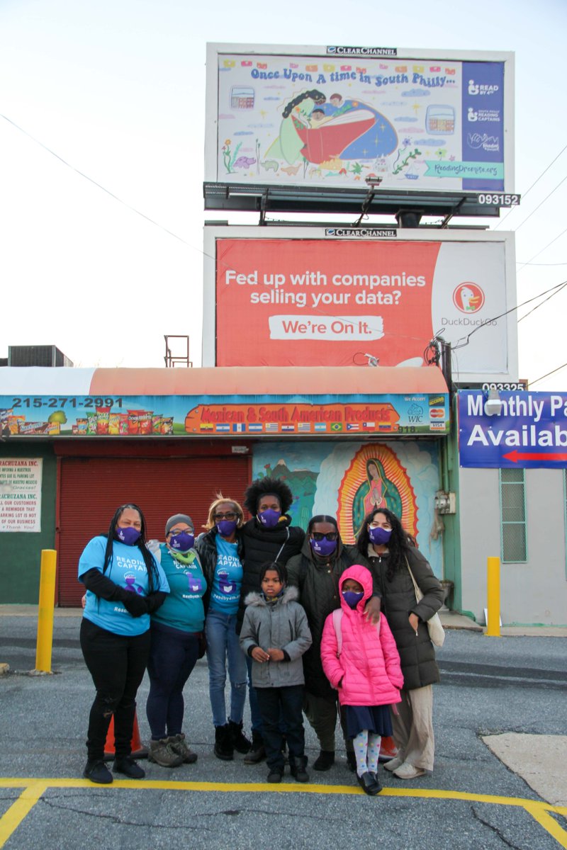 Readby4th's tweet photo. Thank you to everyone who supported the #WeWillWriteTheWorld reading promise billboard campaign. 

See all the billboards and photos from the events at https://t.co/tOoxHehPIY

@HistoricFH 
@WilliamPennFdn 
@SouthPhillyRead 
@GoMtAiry
#Indochineseamericancouncil https://t.co/M6W0BPS9Bo