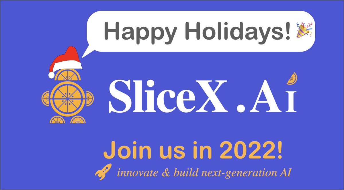 ravisujith's tweet image. Wish you all Happy Holidays 🎉🎉🎉 Dreaming about an exciting #ML adventure in 2022, new career opportunities, industry-wide impact? Come join our growing team at @SliceXAI  🚀🚀🚀

Hiring ML researchers (PhDs), engineers, leaders. 

Apply here (or DM): linkedin.com/company/slicex…