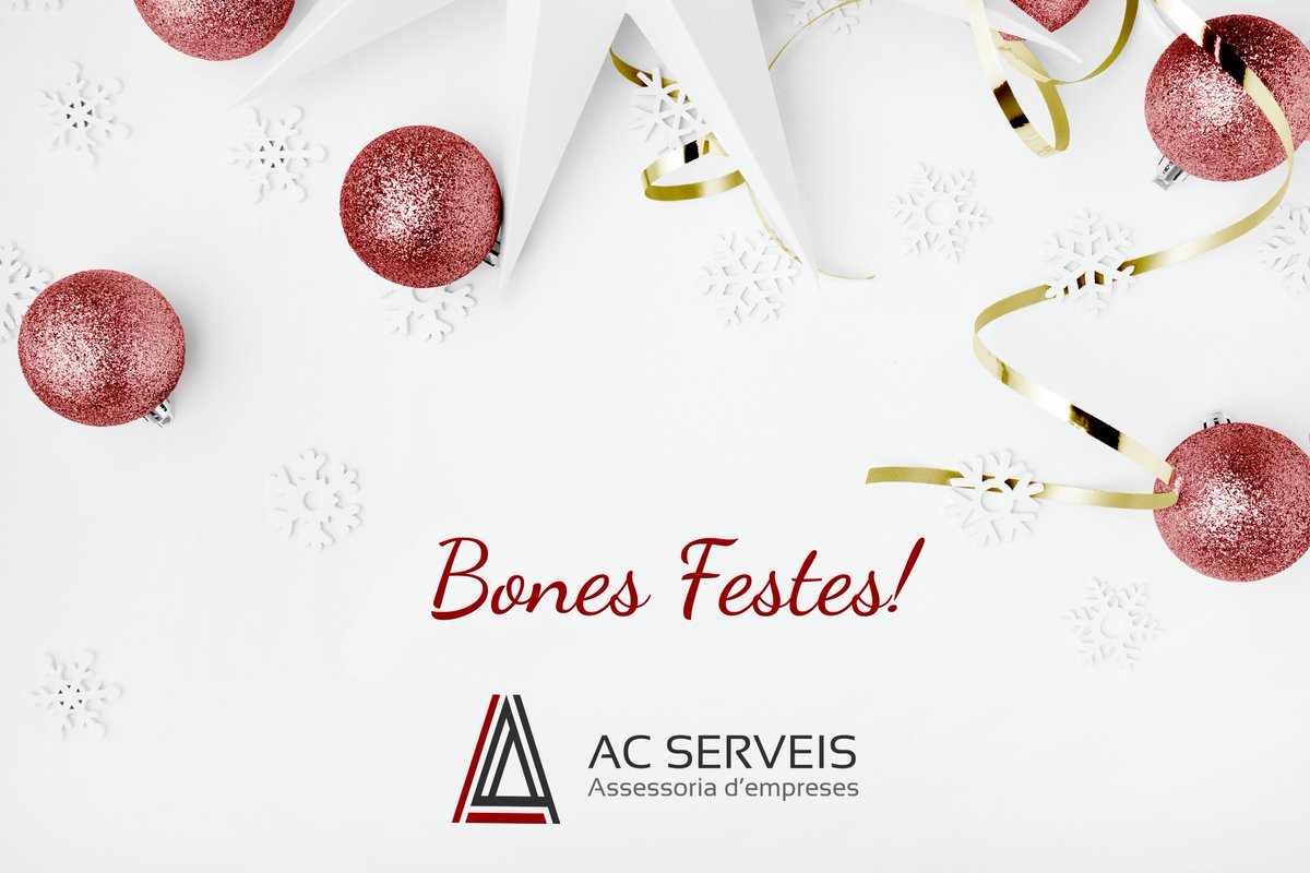 ACServeis's tweet photo. Tot l'equip d'@ACServeis us desitgem bones festes! https://t.co/Q4qDfNb5fU