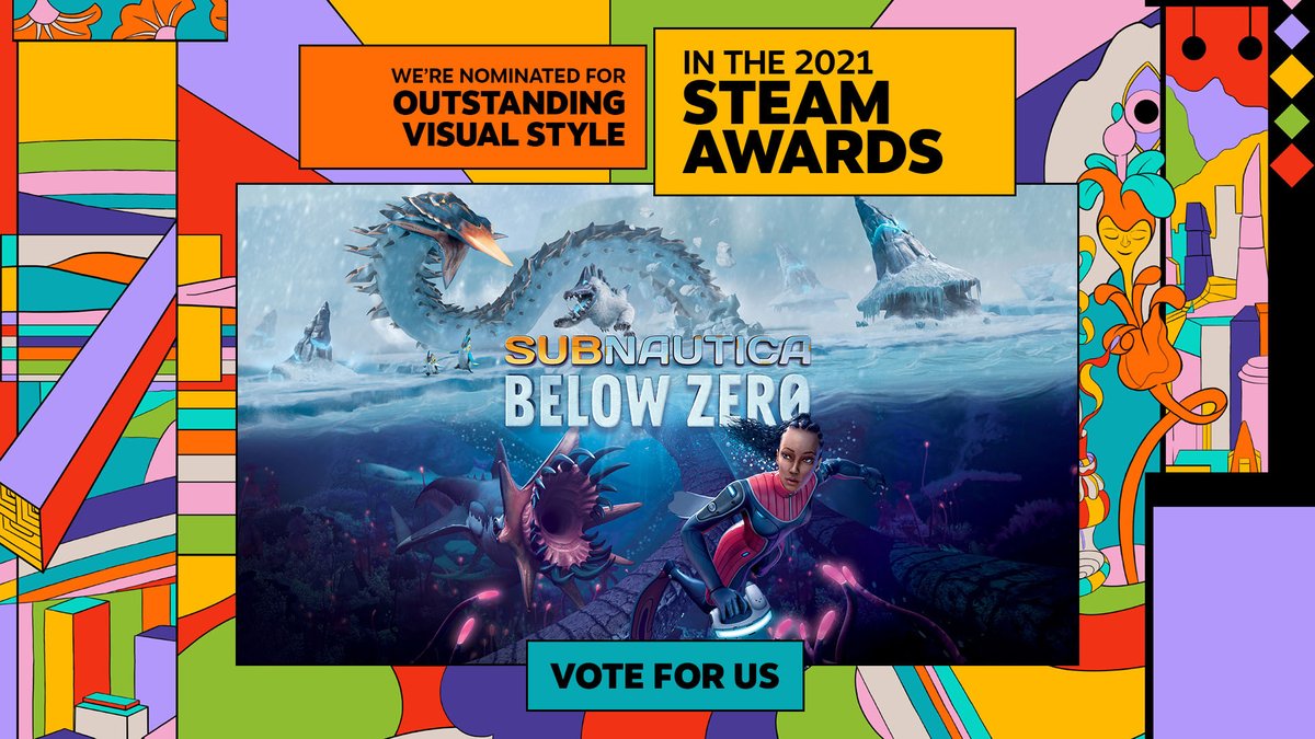 Thank you so much to our incredible community for nominating us for Outstanding Visual Style in the 2021 <a href="/Steam/">Steam</a> Awards 🤗💙 If you'd like to vote for us, you can do so all through the Winter Sale period! store.steampowered.com/news/app/84845…
