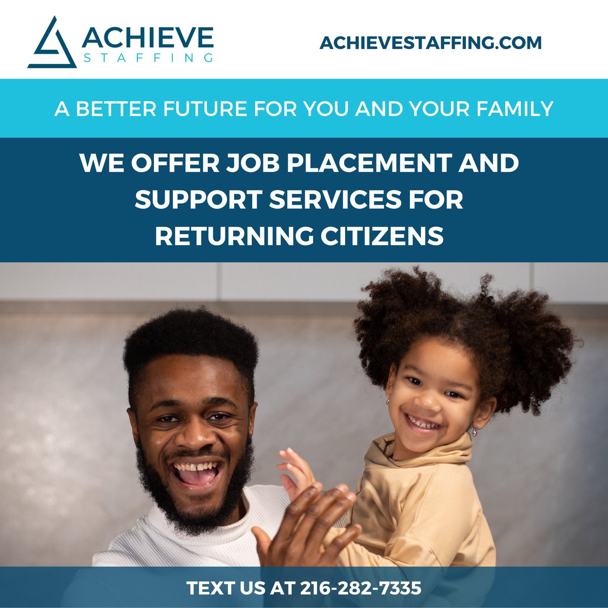 A record or past conviction should not prevent a person from wanting a better future for their family. We work with employers who are ready to give #2ndChances to hard working people. Send us a text at 216-282-7335 or visit bit.ly/3GXDhxw #clejobs #reentryemployment