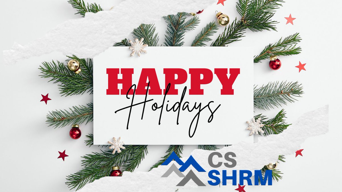 CSSHRM's tweet photo. The CSSHRM Board of Directors wishes you safe and happy holidays! https://t.co/kmtcU3ZB0r
