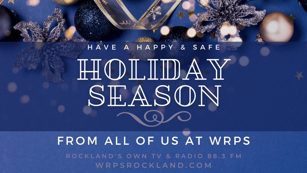 WRPSRockland's tweet photo. WRPS would like to wish you and your loved ones a happy, healthy and safe holiday season! Cheers! #HappyHolidays2021 #highschoolradio #holidays #Christmastime #NewYear2022 https://t.co/aMRSxo5xZJ https://t.co/LoxNLCNAyu
