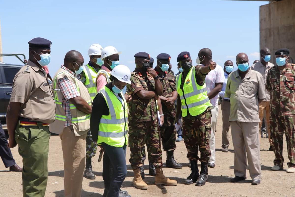 KenyaShipyards's tweet photo. The @kdfinfo CDF Gen Robert Kibochi today paid an official visit to Kisumu Shipyard. He was glad with the progress of construction of the wagon ferry and the Shipyard upgrade. The CDF was given a tour of the yard by the MD Brig Paul Otieno. #Shipyard #MvUhuruII https://t.co/bA0ZBytOL2