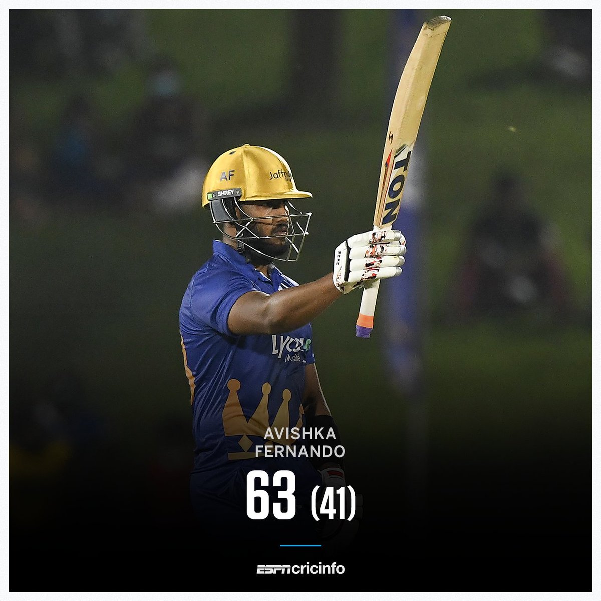 ESPNcricinfo's tweet image. Avishka Fernando stepped up in the final; he's the Player of the Match

es.pn/LPL21Final | #LPL2021