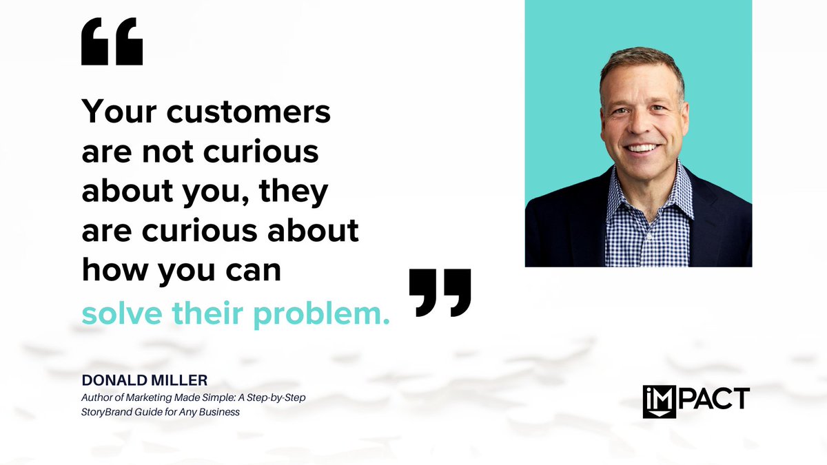 Impactbnd's tweet photo. Spot on 💯  Like if you agree with @donaldmiller!
#TheyAskYouAnswer #marketingtips #contentmarketingtips #inboundmarketingtips https://t.co/cfHDjAX36c