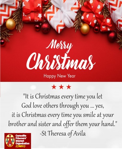 capionigeria's tweet photo. Seasons greetings from all of us in the Carmelite Prisoners’ Interest Organization (CAPIO)

May this season bring you, Love, Joy, &amp; happiness.

Compliments of the season!

#seasonsgreetings #capionigeria #enugu #abuja #nigeria #merrychristmas @christalGAW @DrJoeAbah @TonyOjukwuO https://t.co/pqEX348MuI