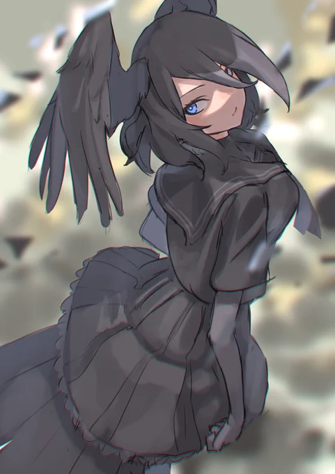 お題箱>
ハシブトガラスさん 