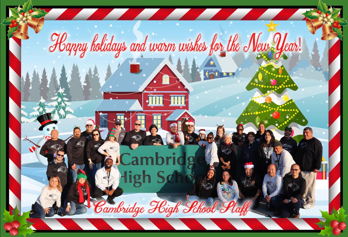 From the Cambridge Family to yours....Happy Holidays