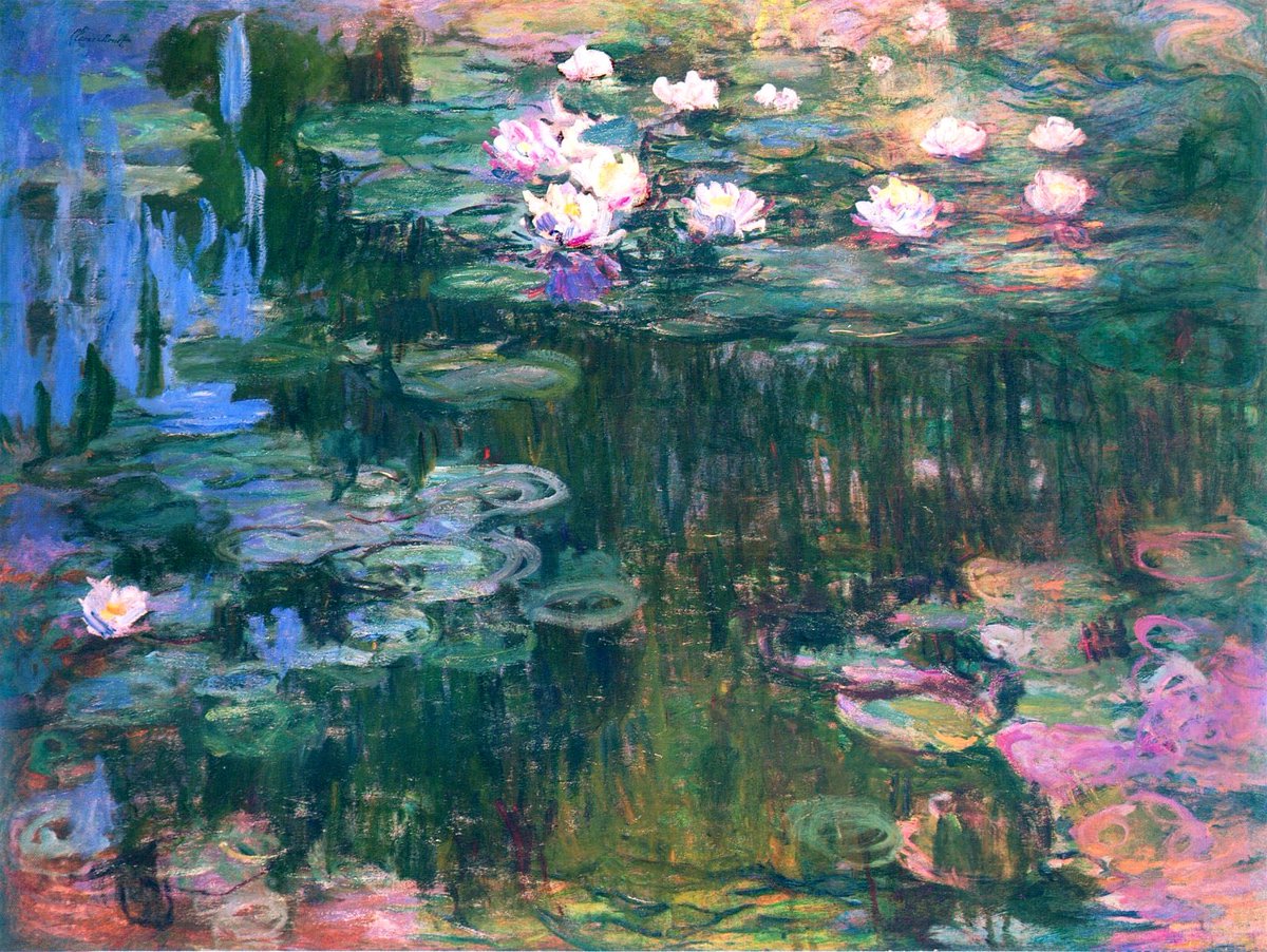 Arteymas_'s tweet photo. Nenúfares, 1917, Jean Claude Monet https://t.co/TLIL1sYCs4