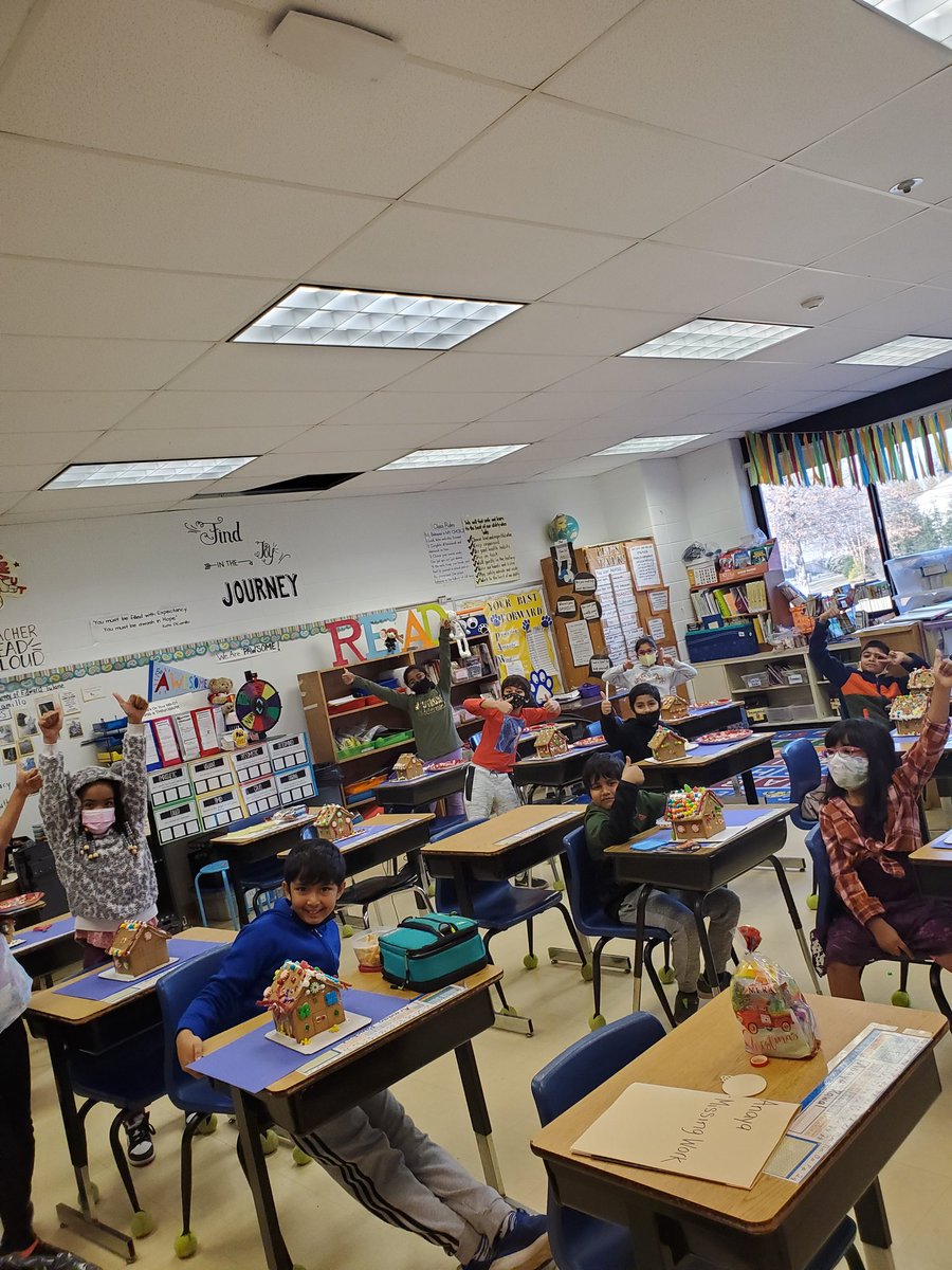 So excited to be IN <a href="/mlk_elementary/">MLK Elementary School</a> to continue this "Sell This House" Gingerbread tradition real estate agents for the day writing descriptive house for sale ads while making some memories #shinebrightedison