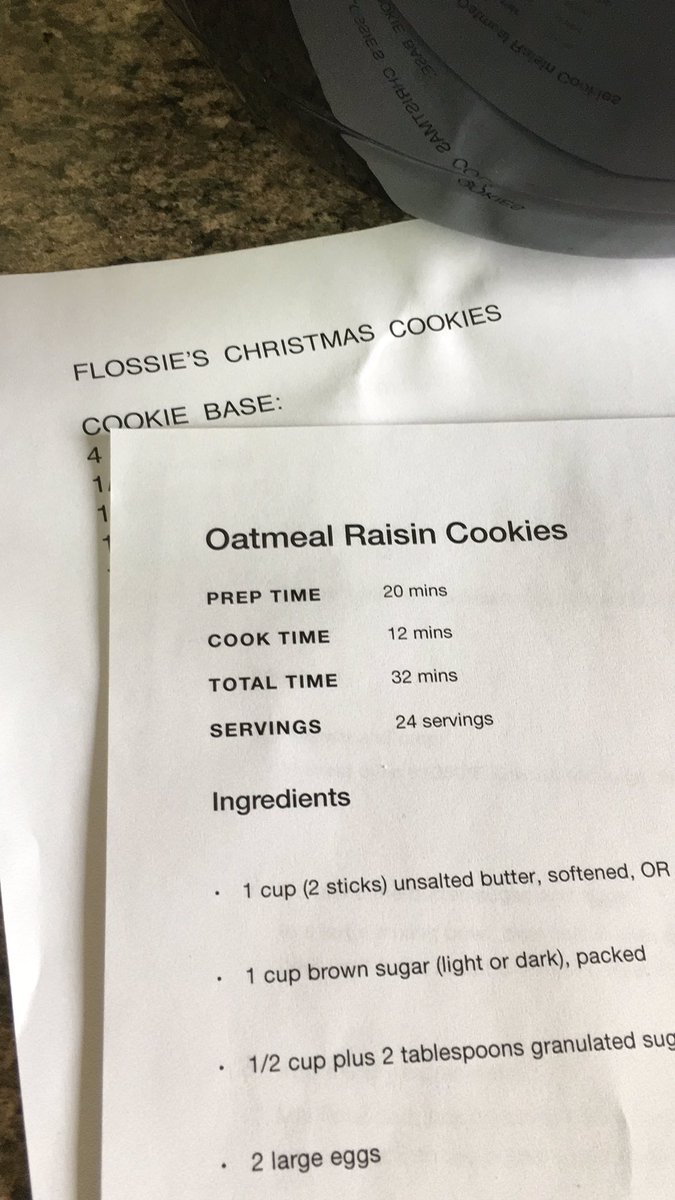 Faeblackwolf's tweet photo. My mother says she wants to only bake a few cookies. She already has three different types planned and is now actively looking for more.
I feel the urge to apologize to my cat for the old lady and her shenanigans. https://t.co/vBylb4Rv5G