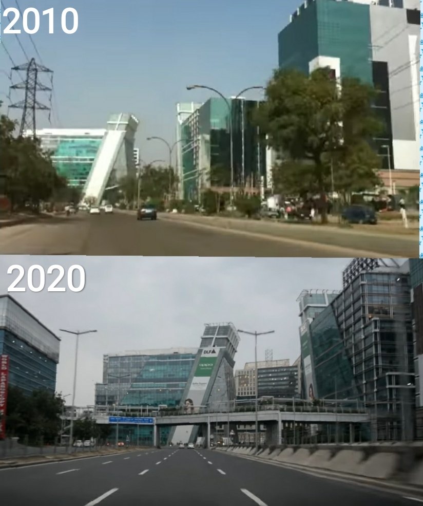 Ash18537355's tweet photo. Gurugram old vs new ✨
#Gurugram 
#Delhi https://t.co/kUdQml0UgO