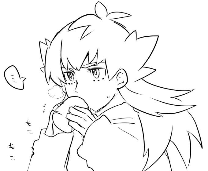 ンデさんのお顔練習しよ～って描き始めたらなんかすごいかわいくなってしまったわね 