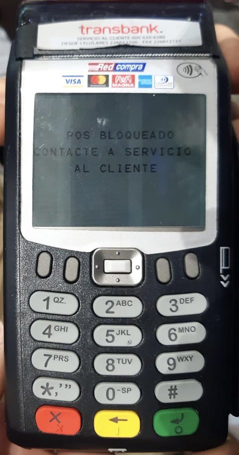 rojas_ivan's tweet photo. @transbank necesito urgente una solución. El POS de esta bloqueado https://t.co/eZPDWueIxf