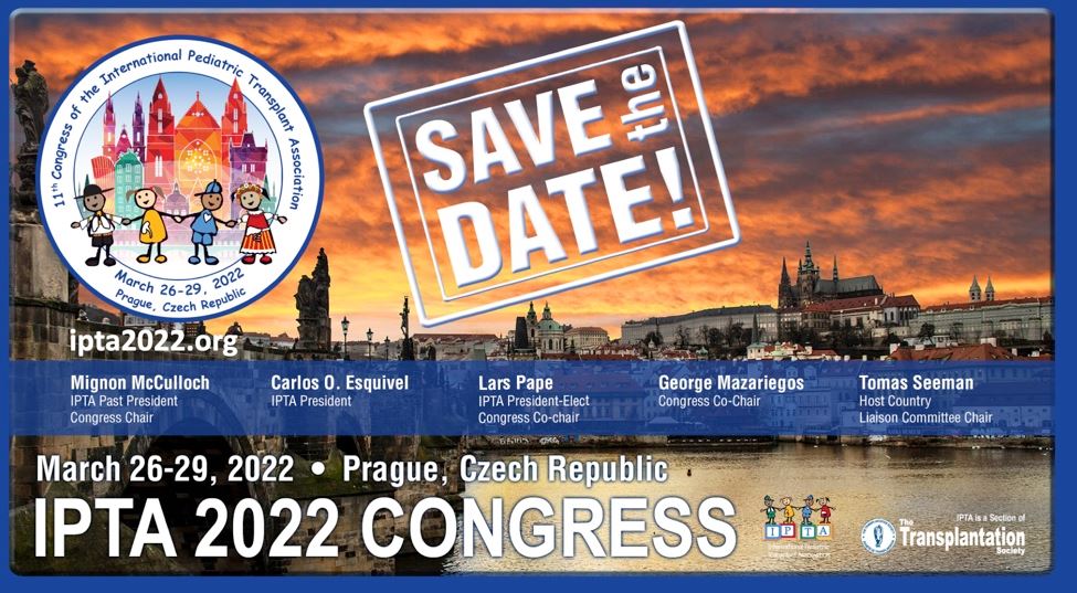 IptaPedsTx's tweet photo. Early-bird registration for #IPTA2022 is coming up on January 6! Register today to get the best price! We're excited to see you in Prague! Learn more 👉 https://t.co/ALzNpKITQK #IPTA2022
#TransplantTwitter #Pediatrics #SeeYouInPrague https://t.co/Mr68yqWn7Q