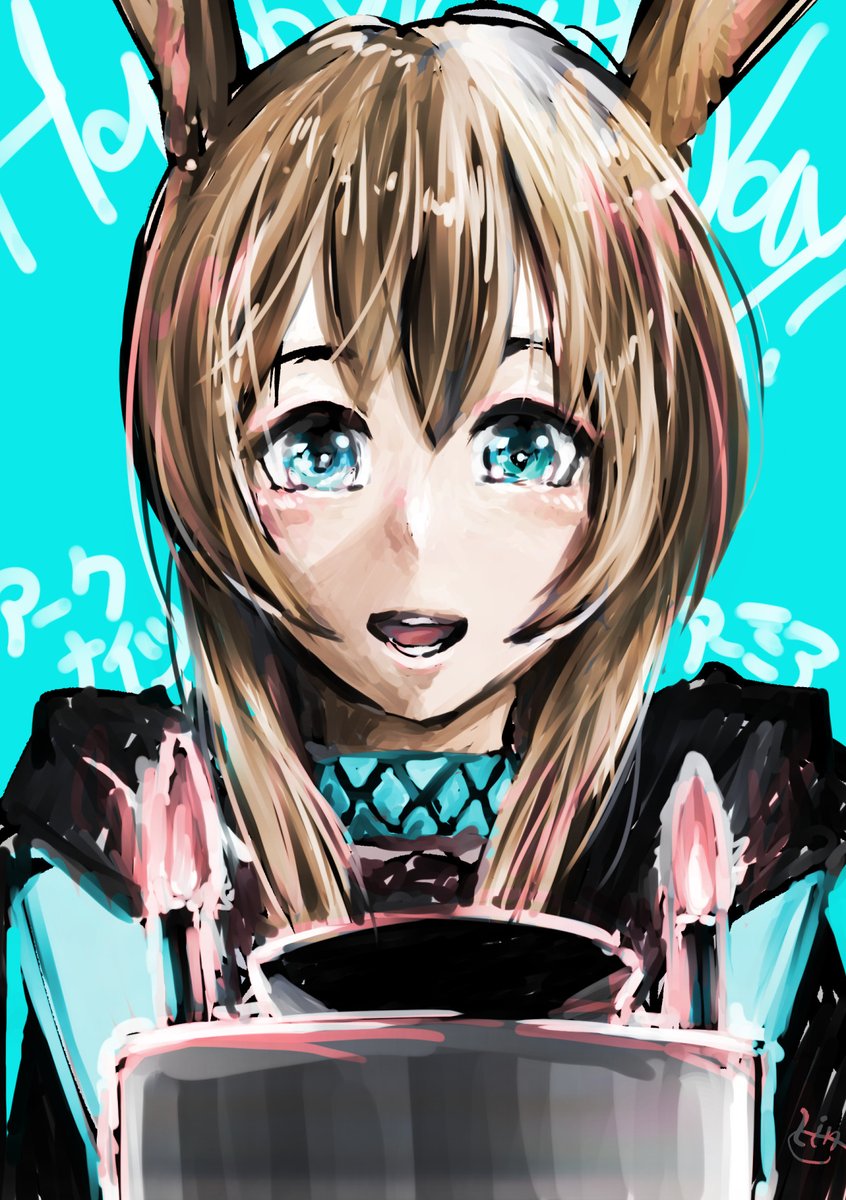 アークナイツ「お誕生日ということでアーミヤ。アークナイツのオペレーターは誕生日を笑って迎えてほ」|保田琳@C102【Z01b】土曜日のイラスト