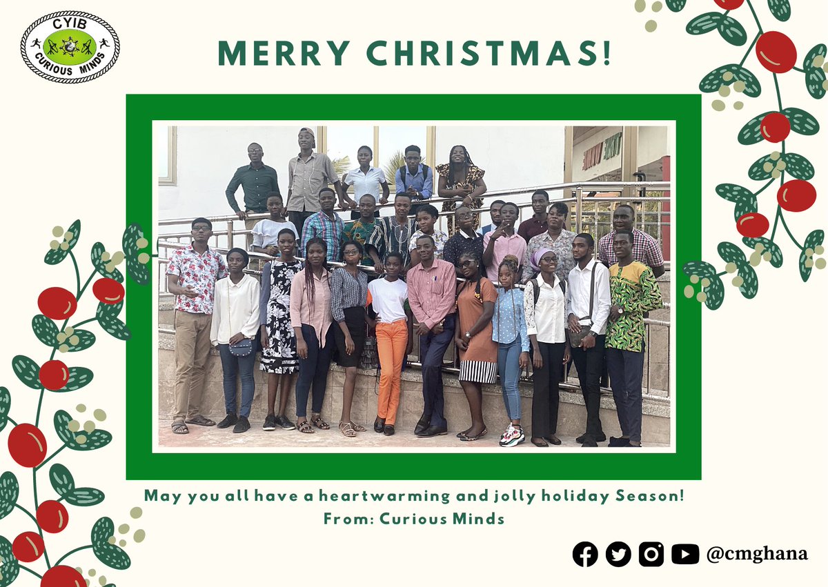 cmghana's tweet photo. We wish you a happy Christmas and look forward to working with you in the year 2022. #CMGhana #RFSU #O3project #EROP #merrychristmas🎄 ❤️ https://t.co/uGVAVYRKHx