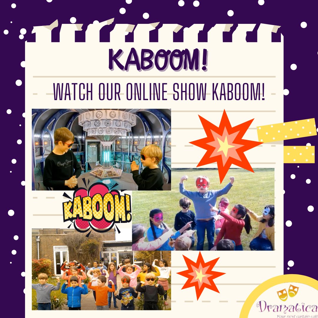 Dramaticaschool's tweet photo. 2 DAYS TO GO! ☃️

At Dramatica, we have used our creative skills to create online shows! Watch Kaboom online today 👇💻

https://t.co/5WhfP1MCiX

#theatreschool #festivecountdown #theatreactivities ⭐️ https://t.co/PZ5Jum6yAD