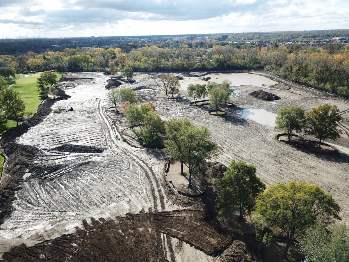 BottomGroove's tweet photo. Golf course construction projects are by far my favorite ones, but you can't underestimate how sloppy they can get with a little bit of rain. https://t.co/ne0KpW6irj