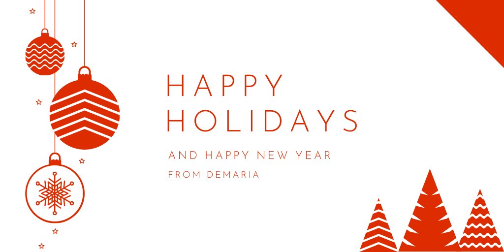 DEMARIABUILD's tweet photo. Here’s to a season filled with warmth, comfort and good cheer! Happy Holidays from all of us at DeMaria! 

We will be closed December 24th-27th and December 31st-January 3rd.
#DeMariaBuild https://t.co/D5gBpBPFlL