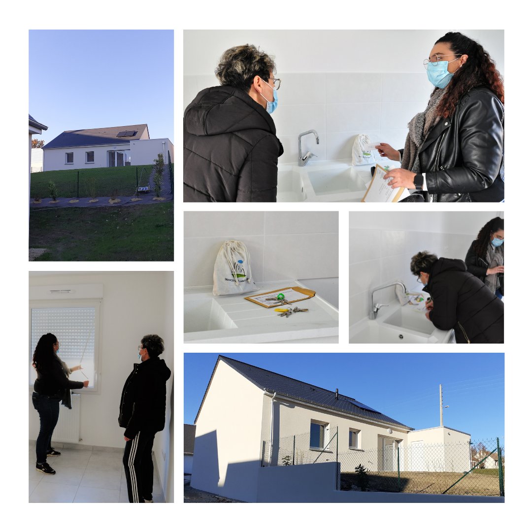 Les nouveaux locataires ont pu découvrir leurs logements vendredi 17 décembre 2021, au Clos Saint Jacques à Montval-Sur-Loir. 🔑📸
Huit logements, trois T2, trois T3 et deux T4. 🏠
Merci au <a href="/sarthefr/">Département de la Sarthe</a> , <a href="/ActionLogement/">Action Logement</a>  ainsi que la commune de Montval-Sur-Loir.