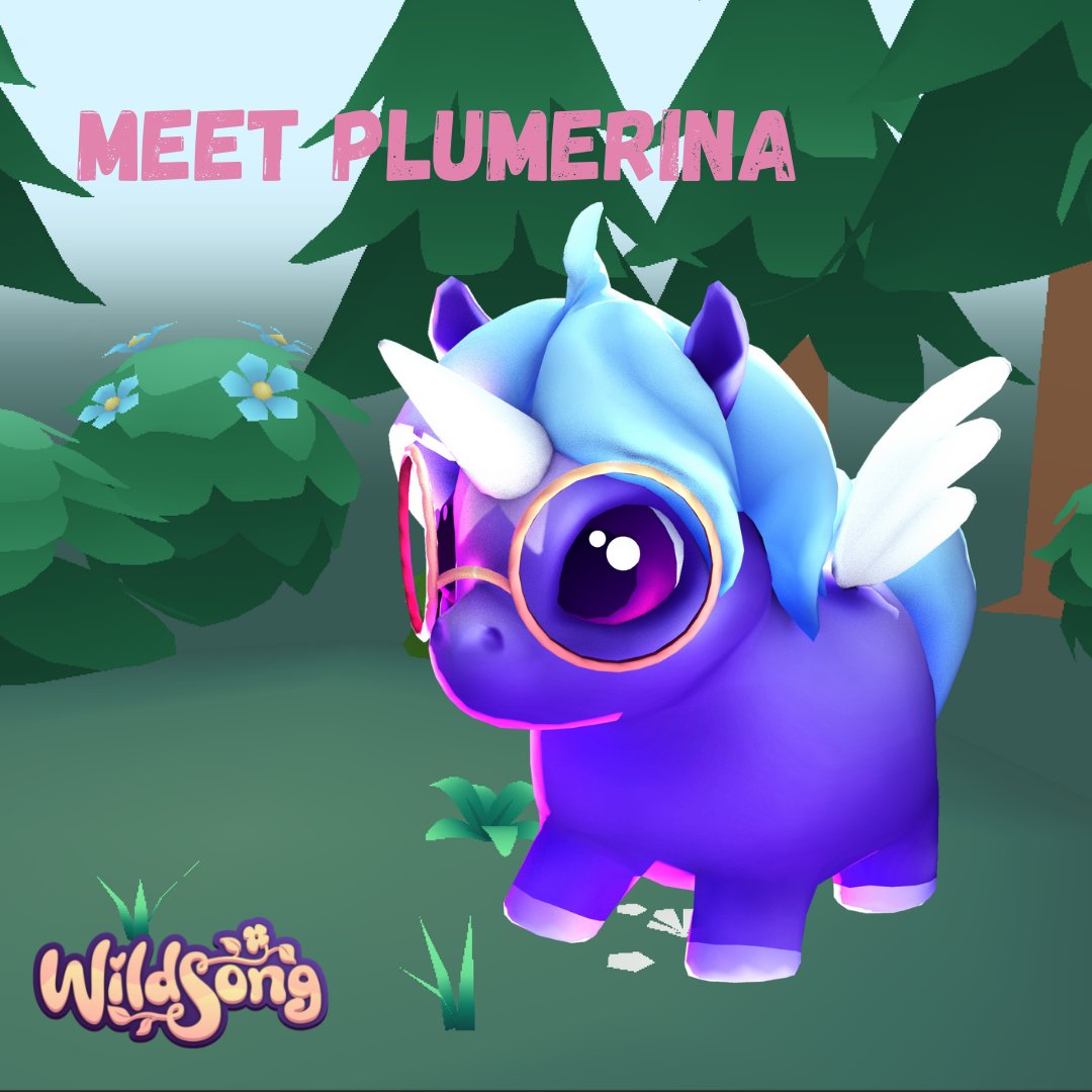 wildsongthegame's tweet image. Like other bumbleponies, Plumerina is a researcher and tasked with finding and describing new lands and animals 🦊 You can meet her in Rolling Hills in Wildsong! 
#Wildsong #Plumerina #Bumblepony