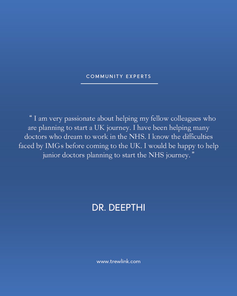 LinkTrew's tweet photo. Our Community Expert, Dr. Deepthi, shares her inspiring story of moving and working in the UK and how she overcame challenges. 

#successstories #nhscareer #UKjourney #trewlink #NHS #gmcreg #IMG #imgs  #UKJobs #doctor #doctorslife #nhscareers #successtips https://t.co/ob8WPyeor2