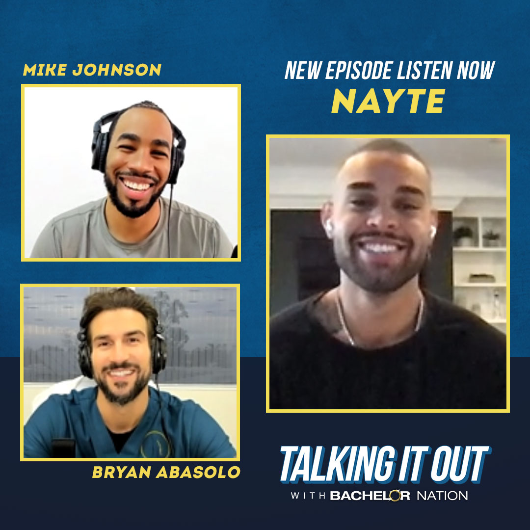 bachnation's tweet photo. This week on #TalkingItOut we've got the man himself Nayte and we're talking about it all!🌹
Make sure to listen and subscribe. https://t.co/QKdw5hLlby