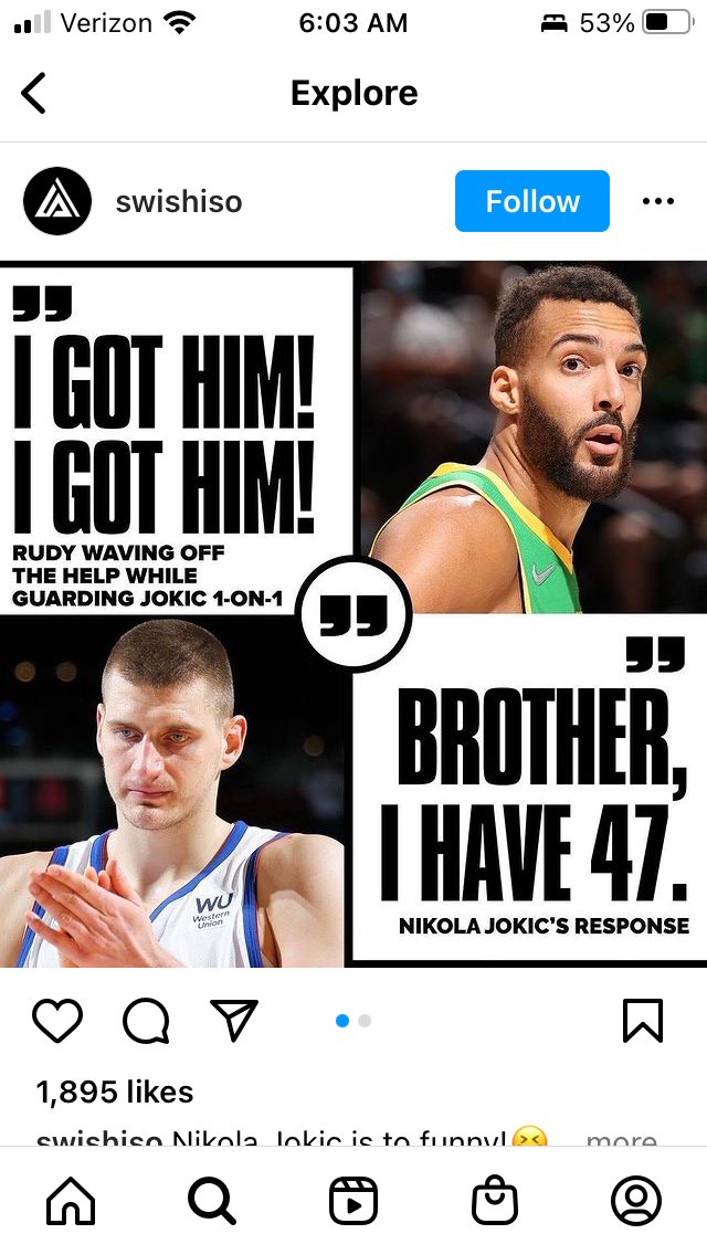 If this doesn’t perfectly represent Rudy Gobert, I don’t know what does. There’s your 18 time DPOY….