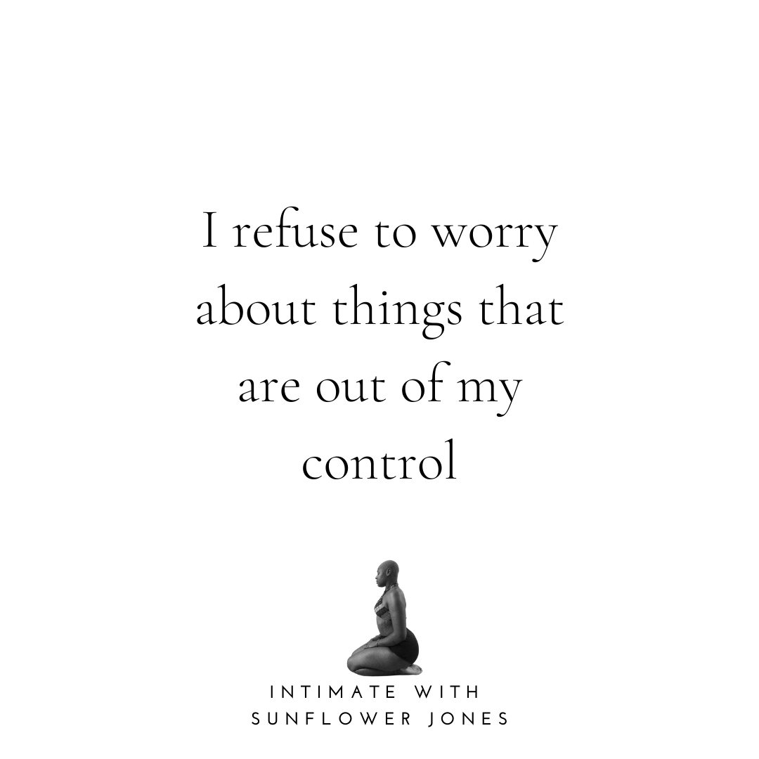 WithIntimate's tweet photo. If you can't control it why worry? 

#LifeCoaching #IAMHealing #EmotionalIntelligence #MasteringMe #GoalSettingSuccess #Meditation #EnlightenedRelationships #LuvNU #WhisperWednesdays #IntimateWithSunflowerJones #BlackLifeCoaches #BlackLifeCoachesInQueens #BlackLifeCoachesInNY #21 https://t.co/J4wGNCv2N3