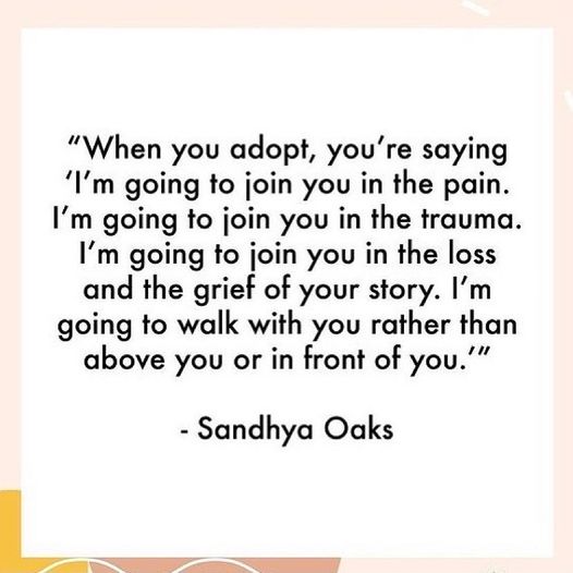'When you adopt, you're saying...'

#adoption #adoptees #adoptionmentalhealth #adoptionawareness #adopt #fostercare #adopteejourney