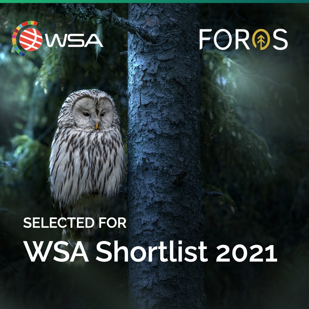 forosplatform's tweet photo. FOROS was selected for the WSA Shortlist 2021:
https://t.co/Sged8dSGKG
"We are on the mission to help our customers make better, more informed decisions in managing their forest property", says @JustasKaveckas, Co-Founder and CEO.
🌲🦉🎄🌲🌲🐿️
#greentech #climatefintech https://t.co/C7S5VCecip