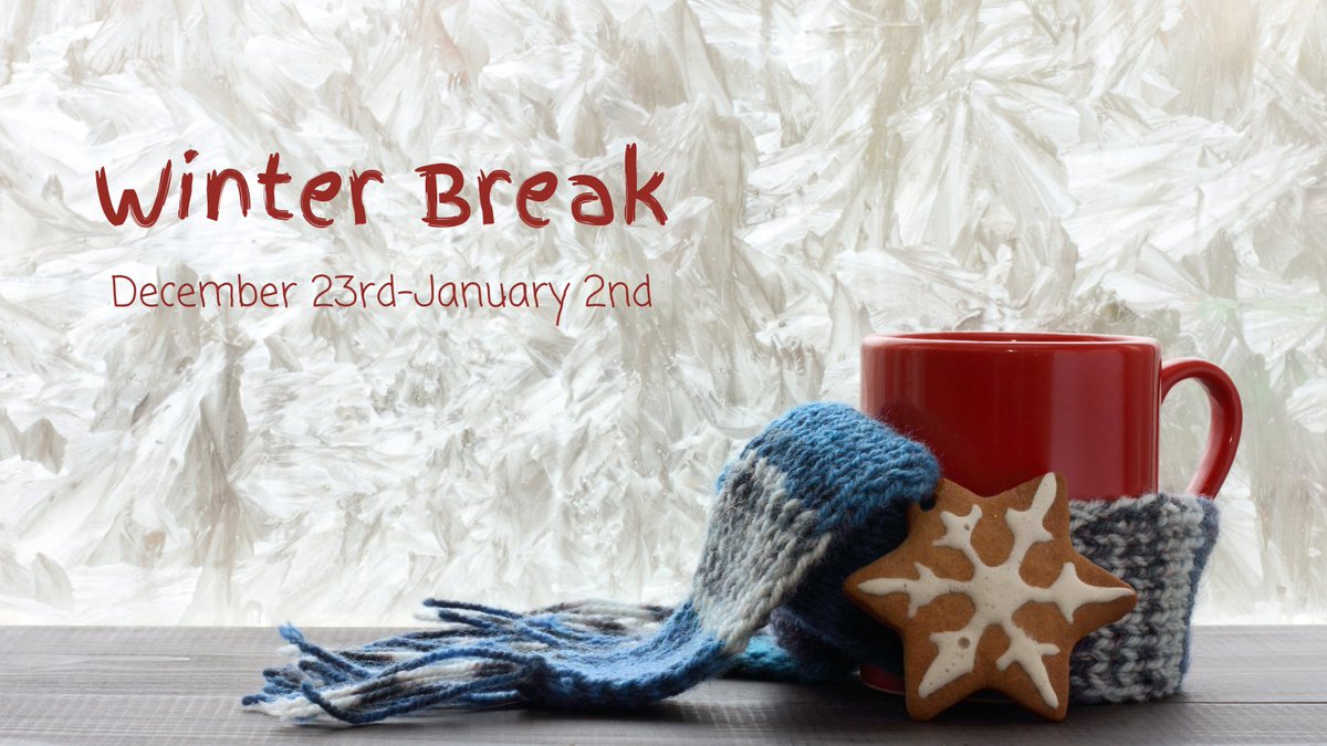olscafp's tweet photo. Today marks the first day of Winter Break! We hope you all have a safe and fun break. We will see you in the New Year! https://t.co/I0cIXlsH5j