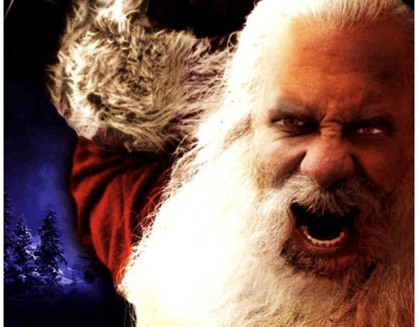 12nighthorror's tweet photo. TIME TO PLAY #12NightsofChristmas #HorrorMovie #PICTIONSCARY GAME! 🎅🏼🔪
What #Christmas #Horror #Movie this partial poster picture is from?
(Will reveal the full picture later today). https://t.co/BT83aYHemk